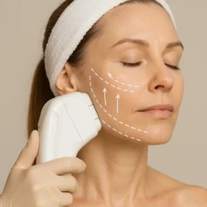 Woman having HI-FU to reduce wrinkles call LA LIPO Shepherd's Bush Now!