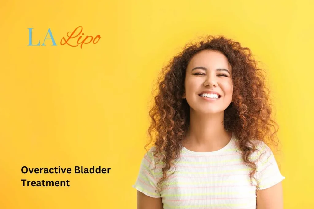 woman smiling about overactive bladder treatment Shepherd's Bush solutions