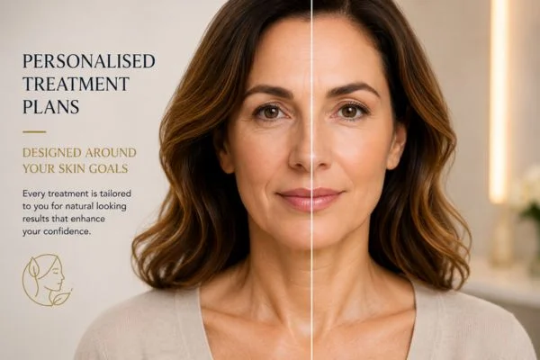Before and after results of Collagen Lift Therapy Shepherd's Bush